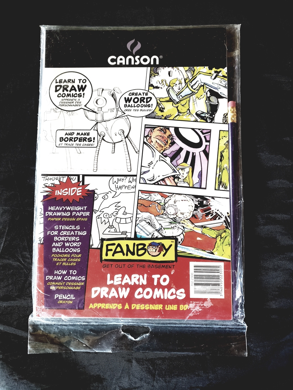Vintage Canson Fanboy Get Out Of The Basement Learn to Draw Comics Manga New